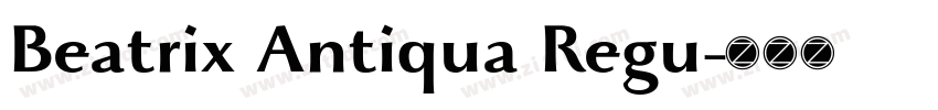 Beatrix Antiqua Regu字体转换